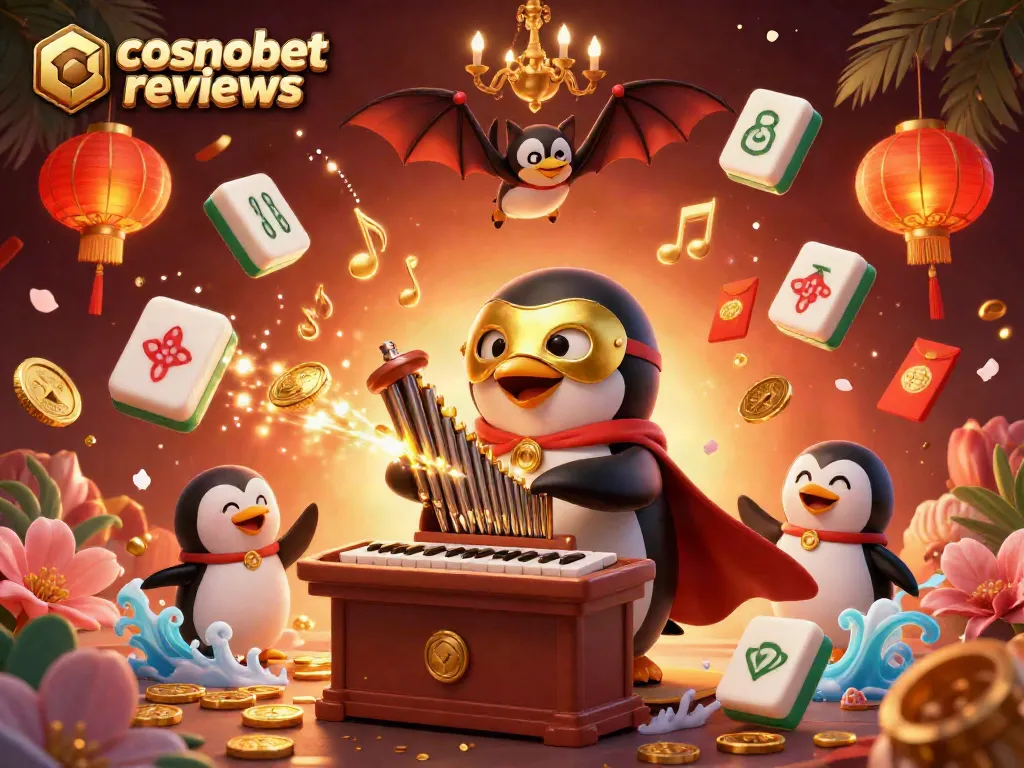 Experience exciting cosmobet reviews with a vibrant 3D casino illustration of engaging characters and games.