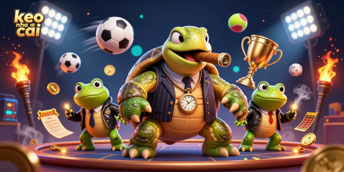 Experience keo nha cai dynamics with 3D characters and vibrant gambling elements in a captivating casino scene.